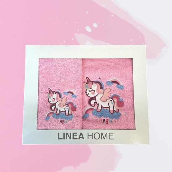 ΣΕΤ ΠΕΤΣΕΤΕΣ ΒΡΕΦΙΚΕΣ 2ΤΜΧ UNICORN ΣΕ ΚΟΥΤΙ LINEAHOME