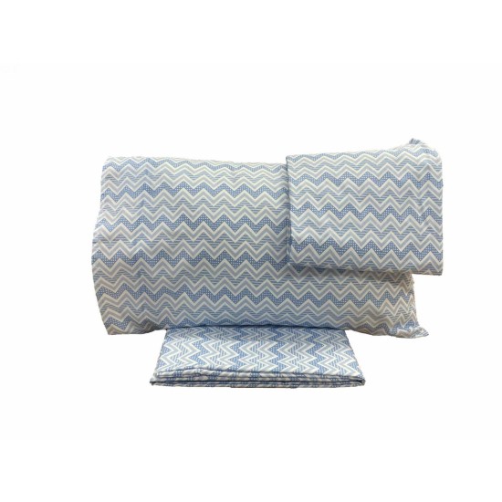 ΣΕΤ ΣΕΝΤΟΝΙ(Α) ZIC ZAC ΓΑΛΑΖΙΟ (2)160X240 + (1) 50X70 LINEAHOME