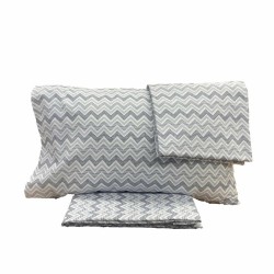 ΣΕΤ ΣΕΝΤΟΝΙ(Α) ZIC ZAC ΓΚΡΙ (2)160X240 + (1) 50X70 LINEAHOME