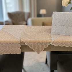 ΚΑΡΕ ΣΕΤ 5ΤΜΧ  TIDAL ΜΠΕΖ ΔΑΝΤΕΛΑ ΒΟΥΑΛ ΤΡ/ΡΕ 120Χ120 ΚΑΡΕ 100Χ100 ΤΡΑΒΕΡΣΑ 40Χ160 Π LINEAHOME