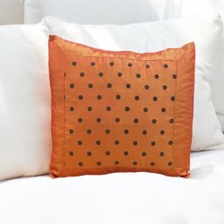 ΜΑΞΙΛΑΡΟΘΗΚΗ ΤΑΦΤΑΣ POLKA ΠΟΡΤΟΚΑΛΙ  40X40 LINEAHOME