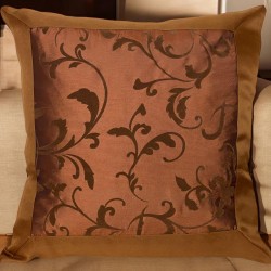 ΜΑΞΙΛΑΡΟΘΗΚΗ ΤΑΦΤΑΣ SILK GARDEN CHOCOLAT 40X40 LINEAHOME