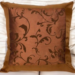 ΜΑΞΙΛΑΡΟΘΗΚΗ ΤΑΦΤΑΣ SILK GARDEN CHOCOLAT 40X40 LINEAHOME