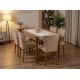 ΣΕΤ 6ΤΜ. ΚΑΛΥΜΜΑ ΕΛΑΣΤΙΚΟ ΚΑΡΕΚΛΑΣ ΖΑΚΑΡ  BAROQUE MOKA LINEAHOME
