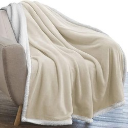 ΚΟΥΒΕΡΤΑ ΚΑΝΑΠΕ SHERPA ΠΡΟΒΑΤΑΚΙ ΕΚΡΟΥ ΜΟΝΗ 160X220 LINEAHOME