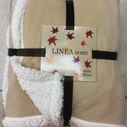 ΚΟΥΒΕΡΤΑ ΚΑΝΑΠΕ SHERPA ΠΡΟΒΑΤΑΚΙ ΕΚΡΟΥ ΜΟΝΗ 160X220 LINEAHOME