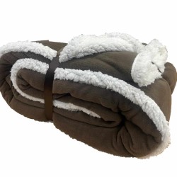 ΚΟΥΒΕΡΤΑ ΚΑΝΑΠΕ SHERPA ΠΡΟΒΑΤΑΚΙ ΚΑΦΕ ΜΟΝΗ 160Χ220 LINEAHOME