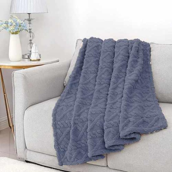 ΚΟΥΒΕΡΤΑ ΡΙΧΤΑΡΙ ΚΑΝΑΠΕ ΑΝΑΓΛΥΦΗ SHERPA PATAGONIA  ΡΑΦ 150Χ200 LINEAHOME