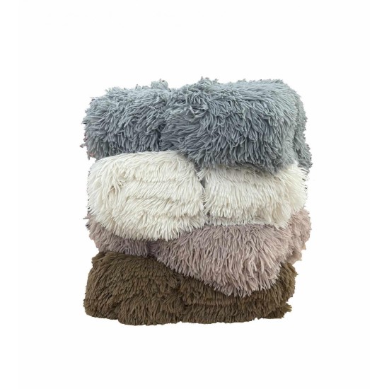 ΚΟΥΒΕΡΤΑ ΡΙΧΤΑΡΙ ΚΑΝΑΠΕ  ΓΟΥΝΙΝΟ HAIRY ΜΟΚΑ 150Χ200 LINEAHOME