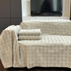 Αντιολισθητικό ριχτάρι βελούρ rafles αμμου μεμονωμένα 180X160 LINEAHOME