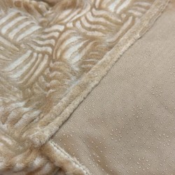 Αντιολισθητικό ριχτάρι βελούρ  rafles μόκα μεμονωμένα 180X320 LINEAHOME