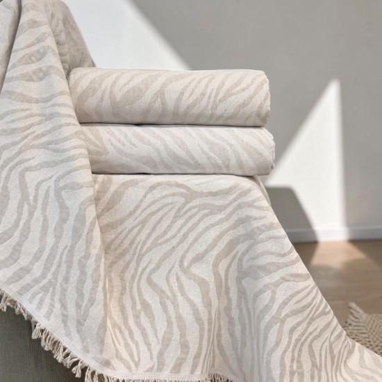 ΡΙΧΤΑΡΙ  ΒΑΜΒΑΚΕΡΟ SAVANNA ΕΚΡΟΥ ΑΠΟ 180X320 LINEAHOME