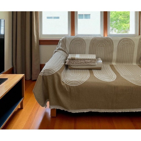 ΡΙΧΤΑΡΙ ΣΕΝΙΛ ELGIN ΜΠΕΖ ΜΕΜΟΝΩΜΕΝΑ 180Χ300 LINEAHOME