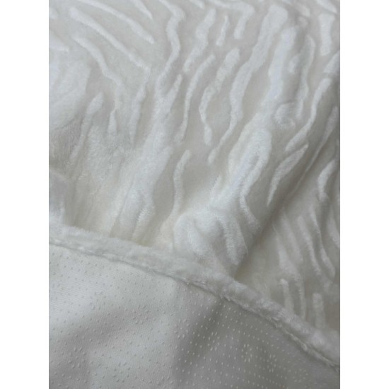 Αντιολισθητικό ριχτάρι βελούρ  σετ 3τμχ. flame εκρού LINEAHOME