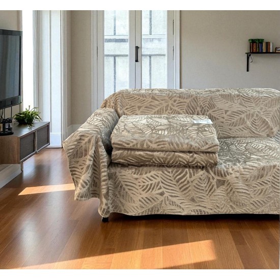 Αντιολισθητικό ριχτάρι βελούρ  σετ 3τμχ. LINEAR ΜΟΚΑ LINEAHOME