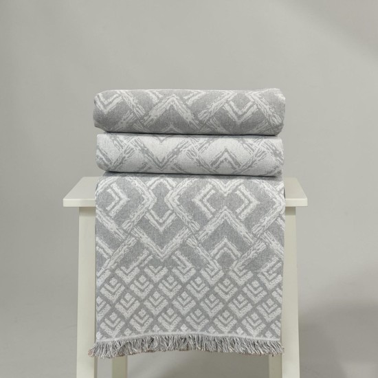 ΡΙΧΤΑΡΙ  ΒΑΜΒΑΚΕΡΟ ΣΕΤ 3ΤΜΧ BALZANO  ΓΚΡΙ LINEAHOME