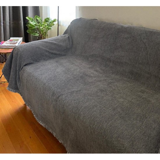 ΡΙΧΤΑΡΙ ΣΕΝΙΛ ΣΕΤ 3ΤΜΧ COD ΓΚΡΙ 180Χ160+180Χ240+180Χ300 LINEAHOME