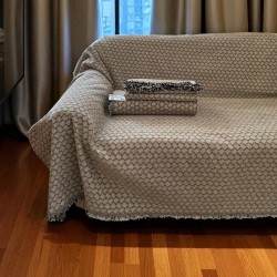 ΡΙΧΤΑΡΙ ΣΕΝΙΛ ΣΕΤ 3ΤΜΧ LOTUS ΜΠΕΖ 180Χ160+180Χ240+180Χ300 LINEAHOME