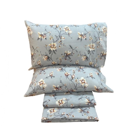 ΣΕΤ ΣΕΝΤΟΝΙΑ ΕΜΠΡΙΜΕ MAGNOLIA ΓΚΡΙ   ΔΙΠΛΟ 200x240 LINEAHOME