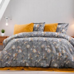 ΣΕΤ ΣΕΝΤΟΝΙΑ ΕΜΠΡΙΜΕ MURAL ΓΚΡΙ 316  ΔΙΠΛΟ 200x240 LINEAHOME