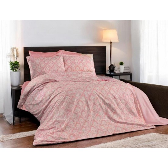 ΣΕΤ ΣΕΝΤΟΝΙΑ ΕΜΠΡΙΜΕ KING SIZE BAROQUE ΡΟΖ 240X260 LINEAHOME