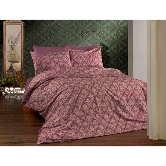 ΣΕΤ ΣΕΝΤΟΝΙΑ ΕΜΠΡΙΜΕ BAROQUE DUSTY PINK  ΥΠΕΡΔΙΠΛΟ 220X240 LINEAHOME