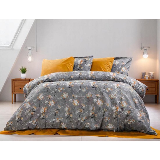 ΣΕΤ ΣΕΝΤΟΝΙΑ ΕΜΠΡΙΜΕ ΥΠΕΡΔΙΠΛΟ  MURAL 316 ΓΚΡΙ 220X240 LINEAHOME