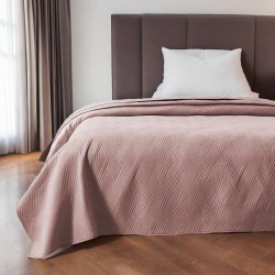 ΚΟΥΒΕΡΛΙ ΜΟΝΟΧΡΩΜΟ ΔΙΠΛΗΣ ΟΨΗΣ MERCER ΠΟΥΔΡΑ LINEAHOME