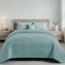 ΚΟΥΒΕΡΛΙ ΜΟΝΟΧΡΩΜΟ ΔΙΠΛΗΣ ΟΨΗΣ SELENE ΠΕΤΡΟΛ LINEAHOME