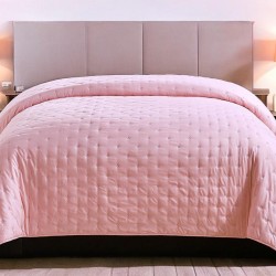 ΚΟΥΒΕΡΛΙ ΜΟΝΟΧΡΩΜΟ ΔΙΠΛΗΣ ΟΨΗΣ SELENE ΠΟΥΔΡΑ LINEAHOME