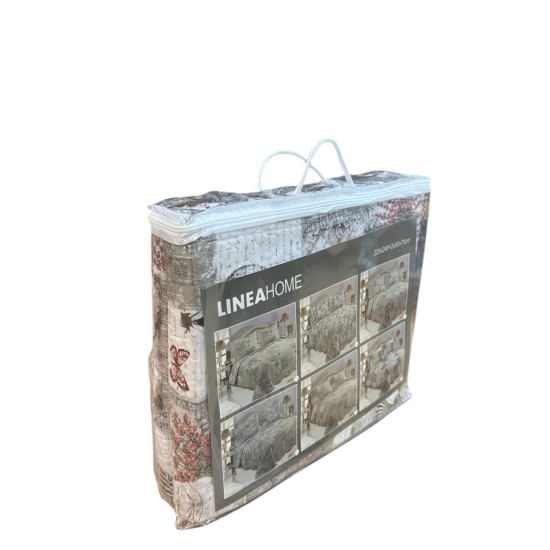 ΣΕΤ ΚΟΥΒΕΡΛΙ 3ΤΜΧ.  ΣΕ007ΥΠΕΡΔΙΠΛΟ ΥΠΕΡΔΙΠΛΟ 220Χ240 + 2 ΜΑΞΙΛΑΡΟΘΗΚΕΣ 50Χ70 LINEAHOME