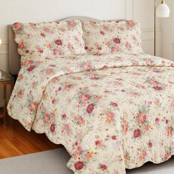 ΣΕΤ ΚΟΥΒΕΡΛΙ 3ΤΜΧ.  ΣΕ018  ΥΠΕΡΔΙΠΛΟ ΥΠΕΡΔΙΠΛΟ 220Χ240 + 2 ΜΑΞΙΛΑΡΟΘΗΚΕΣ 50Χ70 LINEAHOME