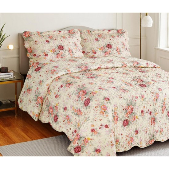 ΣΕΤ ΚΟΥΒΕΡΛΙ 3ΤΜΧ.  ΣΕ018  ΥΠΕΡΔΙΠΛΟ ΥΠΕΡΔΙΠΛΟ 220Χ240 + 2 ΜΑΞΙΛΑΡΟΘΗΚΕΣ 50Χ70 LINEAHOME