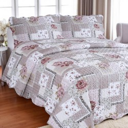 ΣΕΤ ΚΟΥΒΕΡΛΙ 3ΤΜΧ.  ΣΕ061  ΥΠΕΡΔΙΠΛΟ ΥΠΕΡΔΙΠΛΟ 220Χ240 + 2 ΜΑΞΙΛΑΡΟΘΗΚΕΣ 50Χ70 LINEAHOME