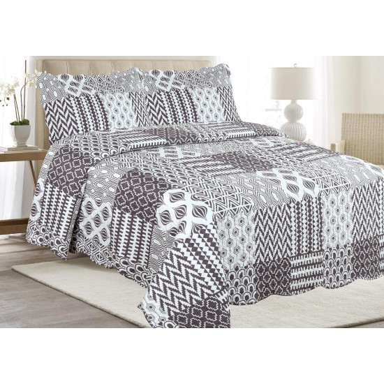 ΣΕΤ ΚΟΥΒΕΡΛΙ 3ΤΜΧ. ΣΕ2172   ΥΠΕΡΔΙΠΛΟ ΥΠΕΡΔΙΠΛΟ 220Χ240 + 2 ΜΑΞΙΛΑΡΟΘΗΚΕΣ 50Χ70 LINEAHOME