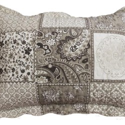 ΣΕΤ ΚΟΥΒΕΡΛΙ  ΕΜΠΡΙΜΕ LAHOUR ΜΟΚΑ ΜΟΝΟ 160Χ220 + 1 ΜΑΞΙΛΑΡΙ 50Χ70 LINEAHOME