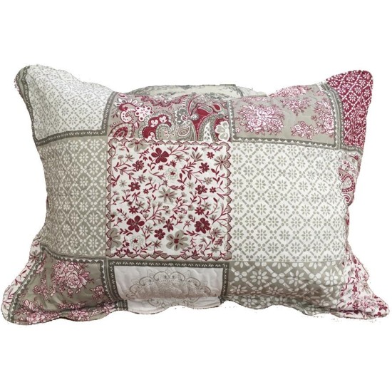 ΣΕΤ ΚΟΥΒΕΡΛΙ ΕΜΠΡΙΜΕ LAHOUR ΜΠΟΡΝΤΩ MICROFIBER ΜΟΝΟ 160Χ220 + 1 ΜΑΞΙΛΑΡΙ 50Χ70 LINEAHOME