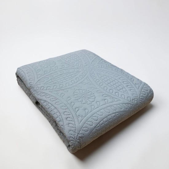 ΣΕΤ ΚΟΥΒΕΡΛΙ ΓΚΡΙ ΜΟΝΟΧΟΧΡΩΜΟ 220 × 240 cm + (1 )50 × 70 LINEAHOME