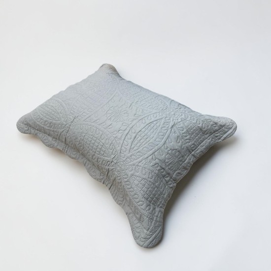 ΣΕΤ ΚΟΥΒΕΡΛΙ ΓΚΡΙ ΜΟΝΟΧΟΧΡΩΜΟ 220 × 240 cm + (1 )50 × 70 LINEAHOME