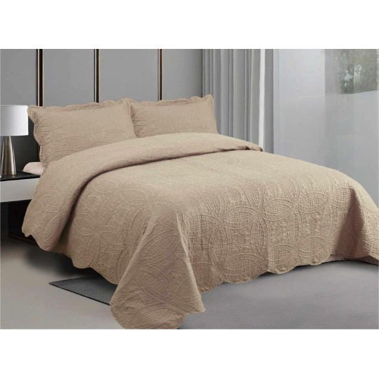 ΣΕΤ ΚΟΥΒΕΡΛΙ ΜΟΚΑ  ΜΟΝΟΧΟΧΡΩΜΟ 220 × 240 cm + (1 )50 × 70 LINEAHOME