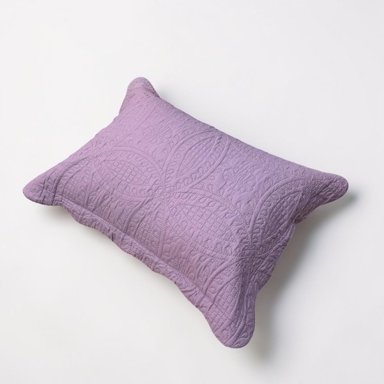 ΣΕΤ ΚΟΥΒΕΡΛΙ ΣΑΠΙΟ ΜΗΛΟ ΜΟΝΟΧΟΧΡΩΜΟ 220 × 240 cm + (1 )50 × 70 LINEAHOME