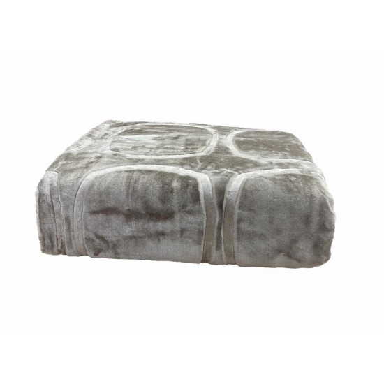 ΚΟΥΒΕΡΤΑ ΑΝΑΓΛΥΦΗ  ΒΕΛΟΥΤΕ CARRE SILK TOUCΗ ΜΟΚΑ ΥΠΕΡΔΙΠΛΗ 220Χ240 LINEAHOME