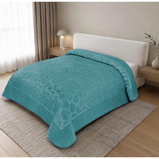 ΚΟΥΒΕΡΤΑ ΑΝΑΓΛΥΦΗ ΒΕΛΟΥΤΕ FORZA SILK TOUCΗ ΠΕΤΡΟΛ 220Χ240 LINEAHOME