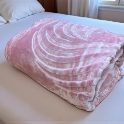 ΚΟΥΒΕΡΤΑ ΑΝΑΓΛΥΦΗ  ΒΕΛΟΥΤΕ SPIN SILK TOUCΗ ΡΟΖ ΜΟΝΗ 160X220 LINEAHOME
