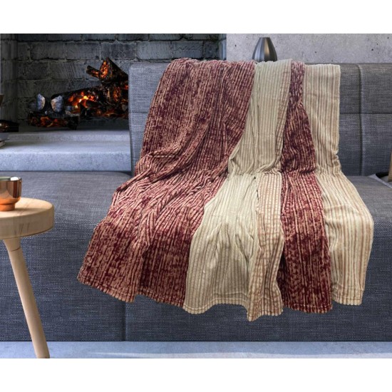 ΚΟΥΒΕΡΤΑ ΚΑΝΑΠΕ  DEGRADE ΣΑΠΙΟ ΜΗΛΟ 200Χ220 LINEAHOME