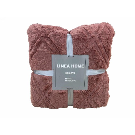 ΚΟΥΒΕΡΤΑΚΙ ΓΟΥΝΙΝΟ  DIAMOND ΣΑΠΙΟ ΜΗΛΟ 150Χ200 LINEAHOME