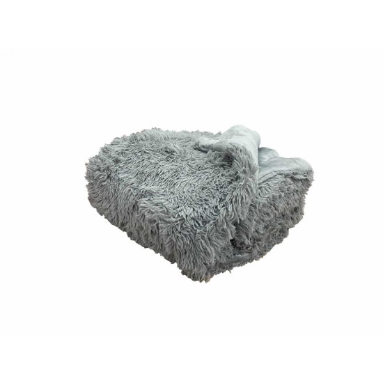 ΚΟΥΒΕΡΤΟΠΑΠΛΩΜΑ   ΓΟΥΝΙΝΟ HAIRY ΓΚΡΙ ΜΟΝΟ 160X210 LINEAHOME