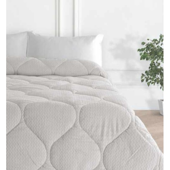 ΚΟΥΒΕΡΤΟΠΑΠΛΩΜΑ ΜΟΝΟ ZIC ZAC ΕΚΡΟΥ 160Χ215 LINEAHOME