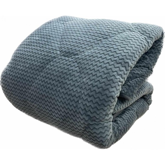 ΚΟΥΒΕΡΤΟΠΑΠΛΩΜΑ ΥΠΕΡΔΙΠΛΟ ZIC ZAC ΓΚΡΙ 215Χ230 LINEAHOME