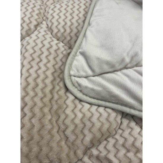 ΚΟΥΒΕΡΤΟΠΑΠΛΩΜΑ ΥΠΕΡΔΙΠΛΟ ZIC ZAC ΜΠΕΖ 215Χ230 LINEAHOME